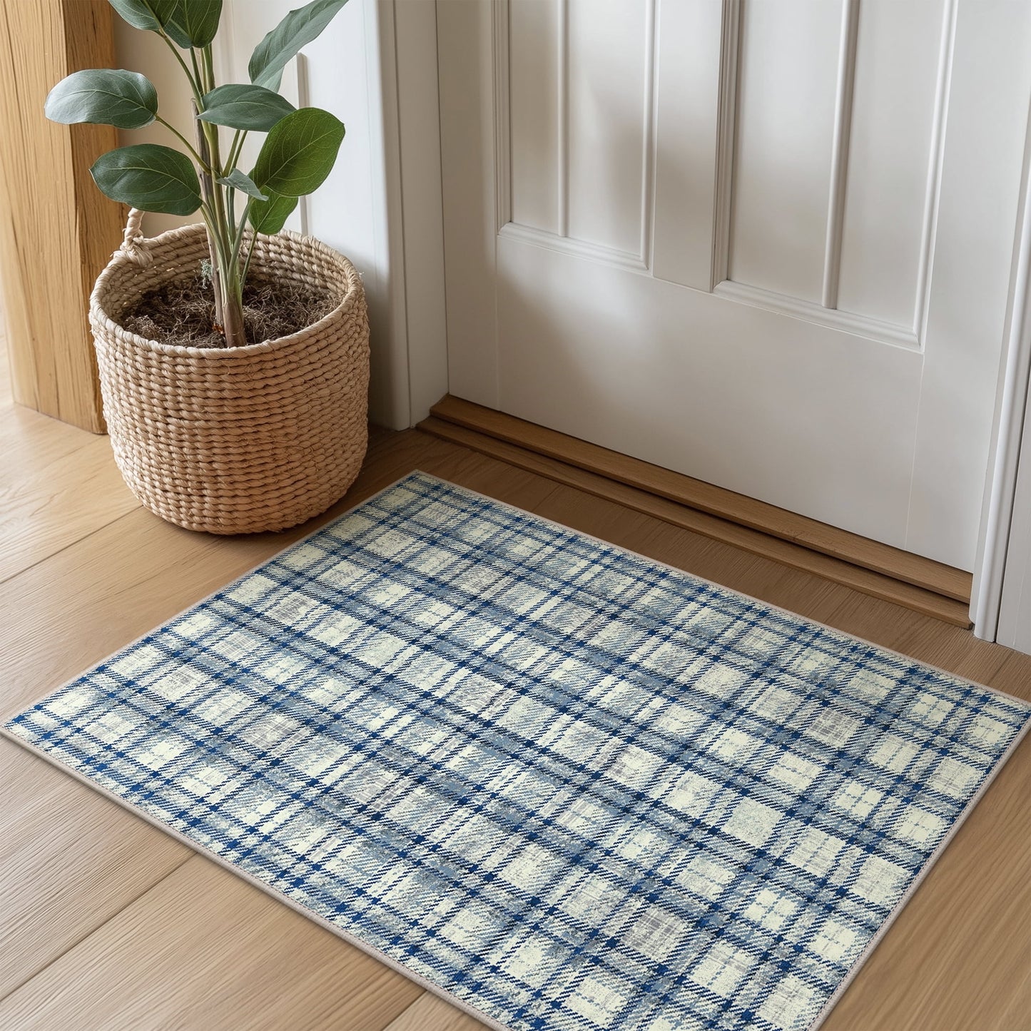 KUETH 2X3 Area Rugs Christmas Rug, Machine Washable Rug, Christmas Area Rugs for Livingroom, Ultra-thin Printed Christmas Rugs Decor, Non Slip Rug for Bedroom