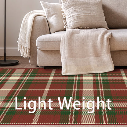 KUETH 3X5 Area Rugs Christmas Rug, Machine Washable Rug, Christmas Area Rugs for Livingroom, Ultra-thin Printed Christmas Rugs Decor, Non Slip Rug for Bedroom