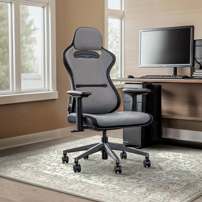 KUETH 48"X 60" Protective Flooring Office Chair Mat for Hardwood Floor and Tile Floor, Heavy Duty Desk Chair Mat for Carpets, Anti Slip Office Floor Mats for Rolling Chairs, Low Pile Under Desk Rug