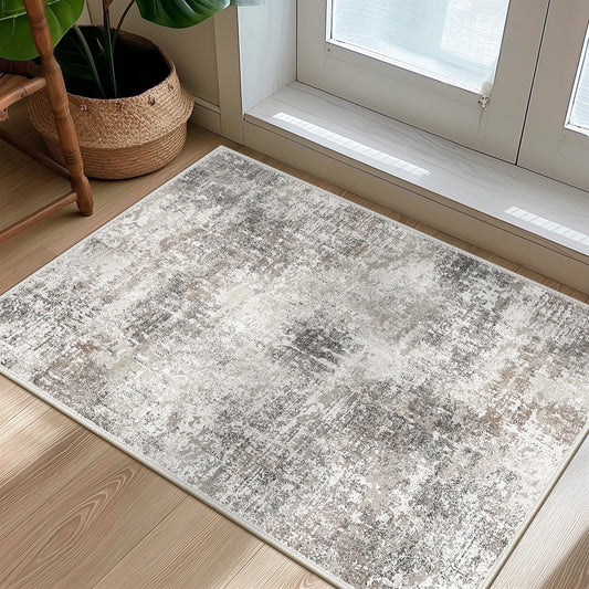 KUETH 2'x3' Area Rugs for Living Room, Non Slip Machine Washable Vintage Indoor Rug, Low Pile Print Rug for Bedroom Dining Room Home Office