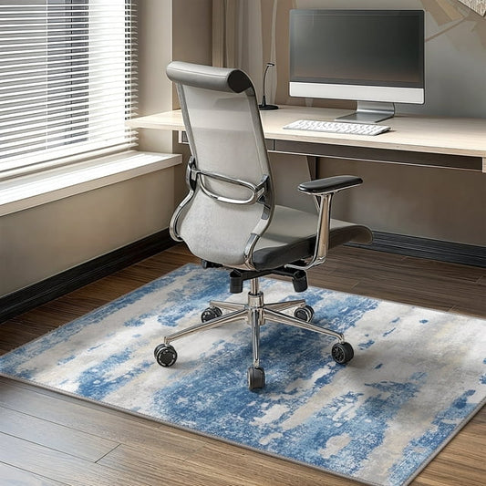 KUETH 36"X 48" Protective Flooring Office Chair Mat for Hardwood Floor and Tile Floor, Heavy Duty Desk Chair Mat for Carpets, Anti Slip Office Floor Mats for Rolling Chairs, Low Pile Under Desk Rug