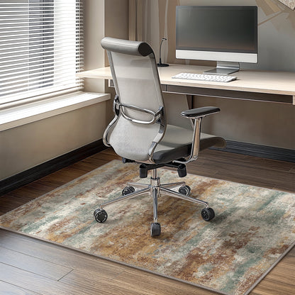 KUETH 48"X 60" Protective Flooring Office Chair Mat for Hardwood Floor and Tile Floor, Heavy Duty Desk Chair Mat for Carpets, Anti Slip Office Floor Mats for Rolling Chairs, Low Pile Under Desk Rug