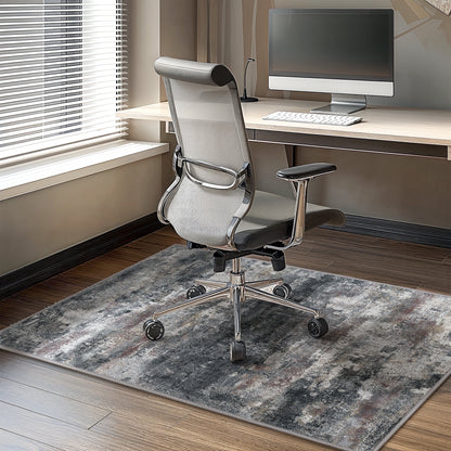 KUETH 48"X 60" Protective Flooring Office Chair Mat for Hardwood Floor and Tile Floor, Heavy Duty Desk Chair Mat for Carpets, Anti Slip Office Floor Mats for Rolling Chairs, Low Pile Under Desk Rug