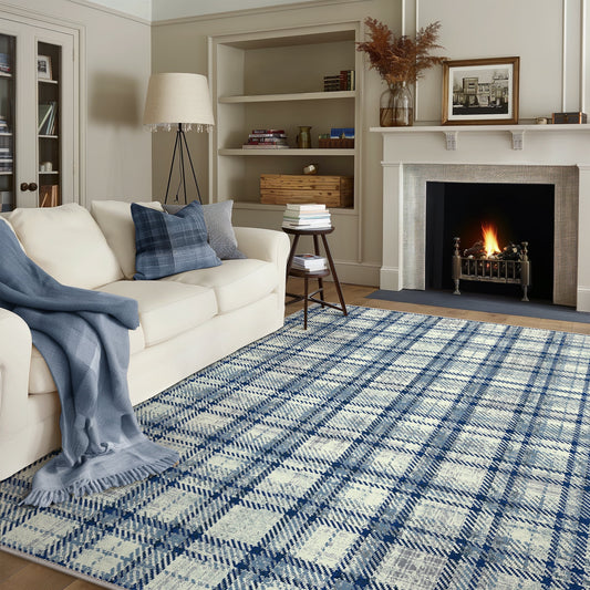 KUETH 5X7 Area Rugs Christmas Rug, Machine Washable Rug, Christmas Area Rugs for Livingroom, Ultra-thin Printed Christmas Rugs Decor, Non Slip Rug for Bedroom