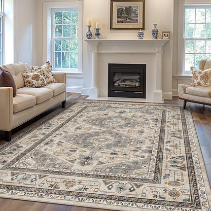 KUETH Area Rugs 8X10 Machine Washable Rugs for Living Room Runner Rug Non-Slip Area Rugs