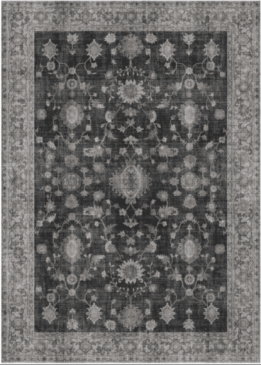 KUETH Runner Rug 2x10 Machine Washable Rug Non Slip, Vintage Ultra Thin Lightweight Rugs for Entryway, Hallway, Kitchen and Laundry Room